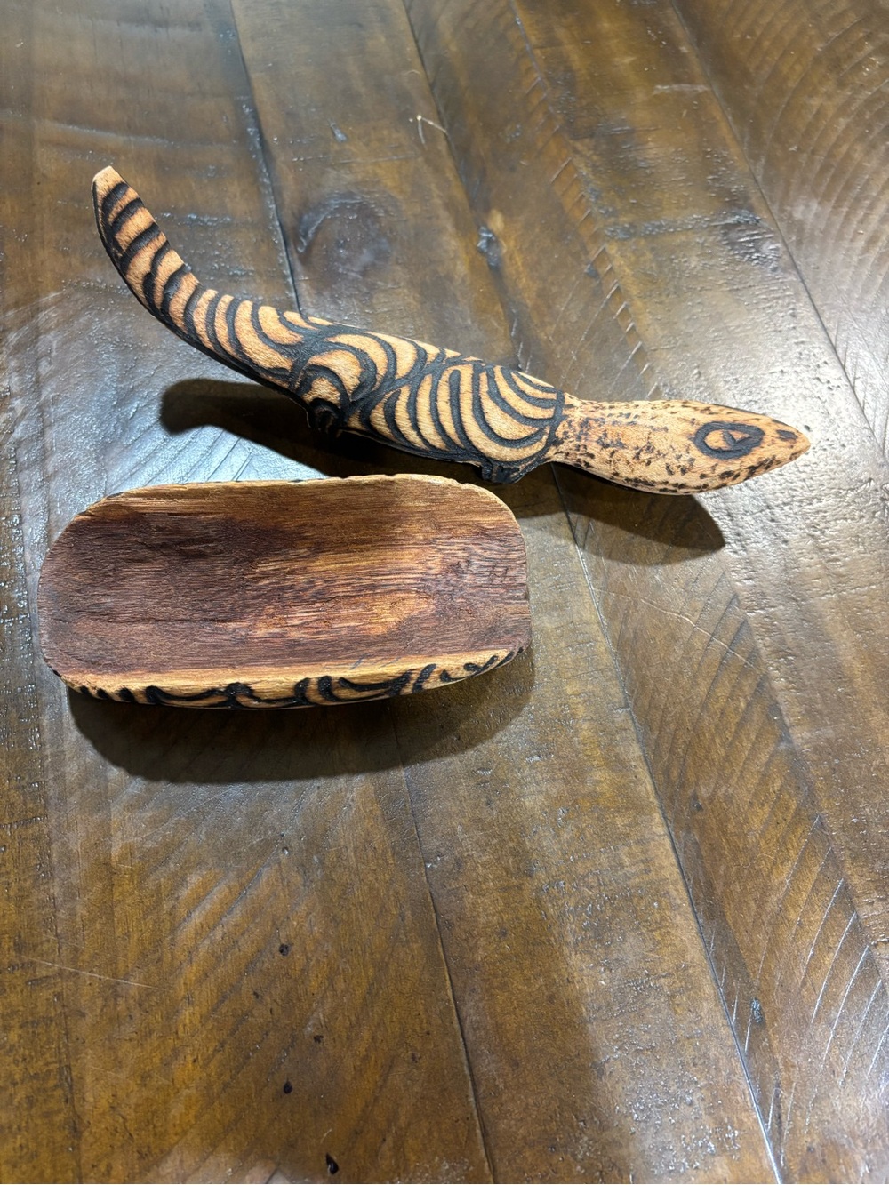 Handcrafted Wooden Turtle With Removable Shell - Picture 7 of 12